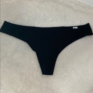 PINK Black Thong Victors Secret